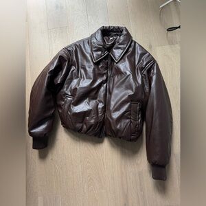 House of CB Dark Brown Leather Jacket